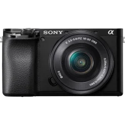Sony Interchangeable Lens Cameras | Mirrorless Cameras Only | a6100 Camera with E PZ 16-50mm OSS II Lens - Black