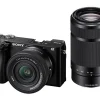 Sony Interchangeable Lens Cameras | Mirrorless Cameras Only | a6100 Camera with E PZ 16-50mm OSS II - 55-210 kit