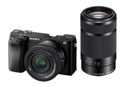 Sony Interchangeable Lens Cameras | Mirrorless Cameras Only | a6100 Camera with E PZ 16-50mm OSS II - 55-210 kit