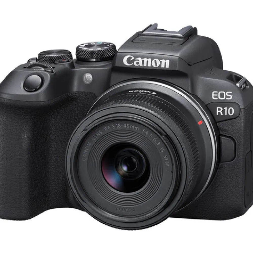 Canon Interchangeable Lens Cameras | Mirrorless Cameras Only | EOS R10 Mirrorless Camera with RF-S 18-45mm STM