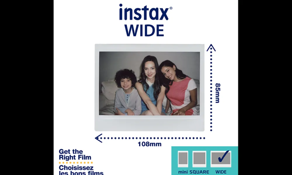 Fujifilm Film And Instant Cameras | Film And Instant Media | INSTAX WIDE Brushed Metallics Instant Film (10 exposures)