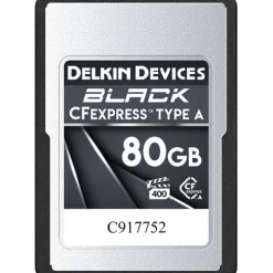 Delkin Cfexpress Memory Cards | 80GB BLACK CFexpress Type A Memory Card