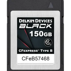 Delkin Cfexpress Memory Cards | 150GB BLACK CFexpress Type B Memory Card