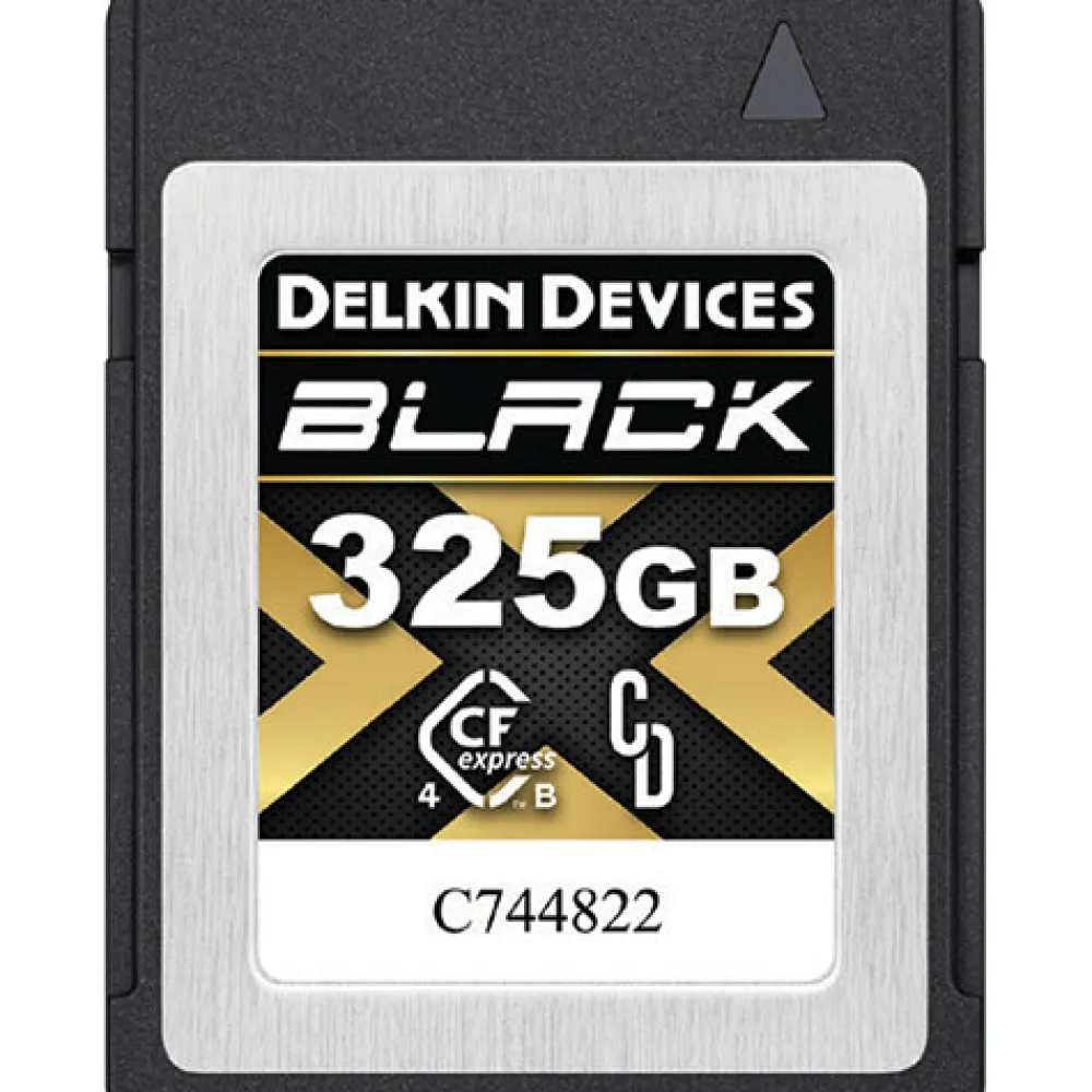 Delkin Cfexpress Memory Cards | 325GB BLACK CFexpress Type B Memory Card