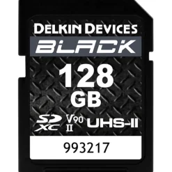 Delkin Sd Secure Digital | 128GB BLACK UHS-II SDXC Memory Card
