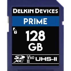 Delkin Cfexpress Memory Cards | 128GB PRIME UHS-II SDXC Memory Card