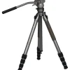 Sirui Tripods / Heads | GT04 Pilot Series Tripod with GT5 Fluid Head Metallic Gray