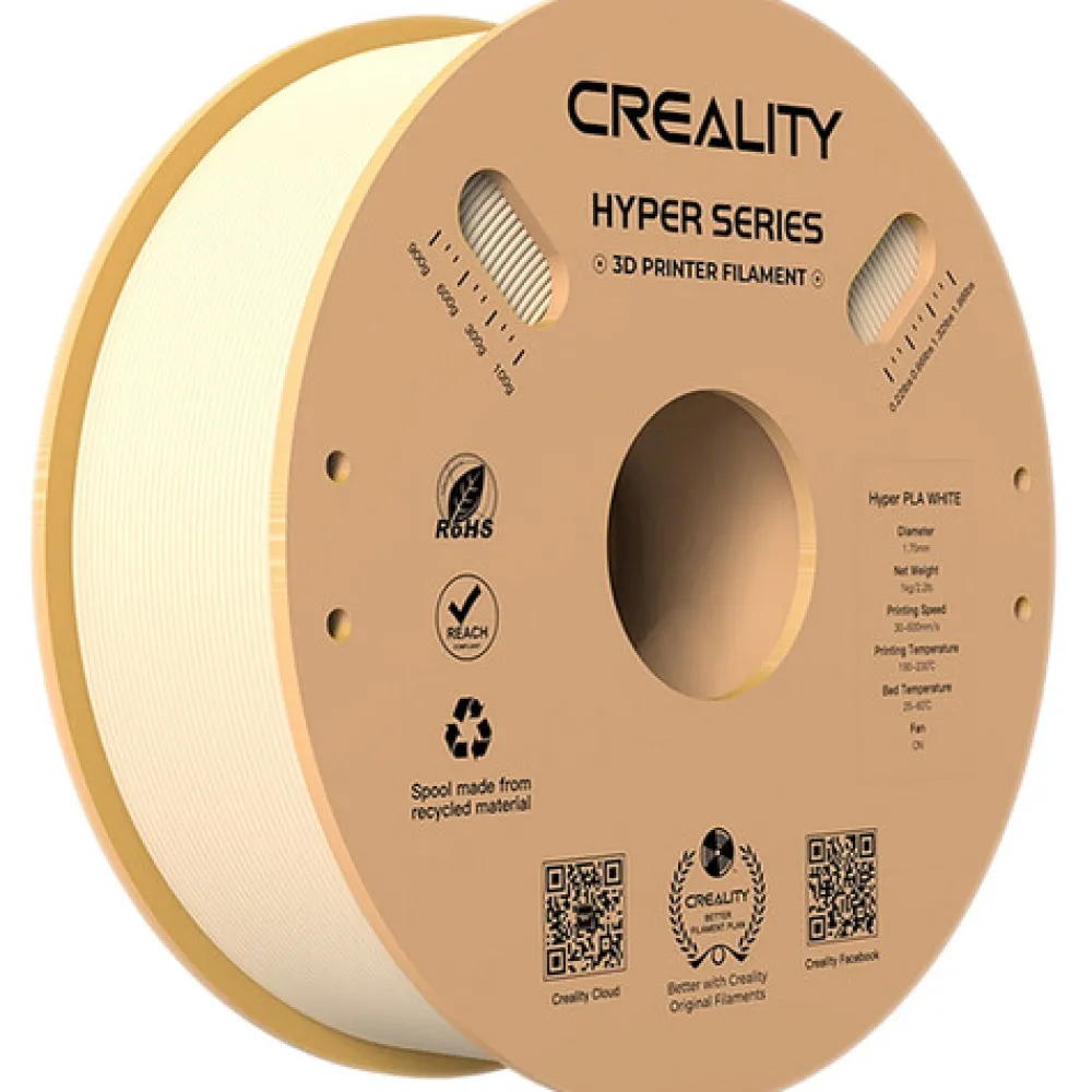 Creality Accessories | Hyper Series PLA 3D Printing Filament (1kg White)