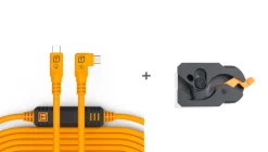 TETHER TOOLS Cables / Cords / Remotes | Cables / Cords / Remotes | LeverLock & Cable Kit USB-C to USB-C 31' (9.4m) Right to Right