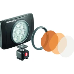 Manfrotto Video Lighting | Video Accessories | Lumimuse 8 On-Camera LED Light (Black)