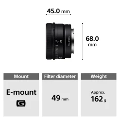 Sony Wide Angle Prime | Mirrorless Lenses Only | 24mm f2.8 G FE lens