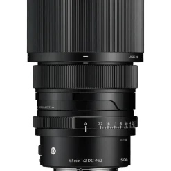 Sigma Mirrorless Lenses Only | 65mm f/2 DG Contemporary Black Lens (Sony FSE)