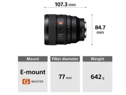 Sony Telephoto Prime | Mirrorless Lenses Only | 85mm F1.4 GM II FE Lens