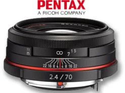 Pentax Telephoto Prime | 70mm f2.4 HD DA Lens Black