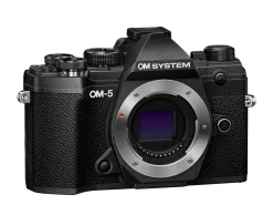 OM System Interchangeable Lens Cameras | Mirrorless Cameras Only | OM-5 Mirrorless Camera Body Black + BLS-50 Battery + Lexar 128GB 1667x