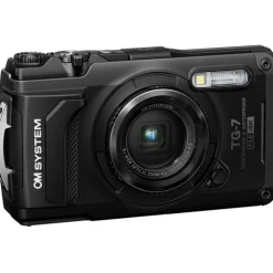 OM System Point And Shoot Cameras | Tough TG-7 Camera Black BONUS Battery