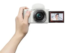 Sony Mirrorless Cameras Only | Video Cameras | Open Box Alpha ZV-E10 Camera 16-50mm Lens White