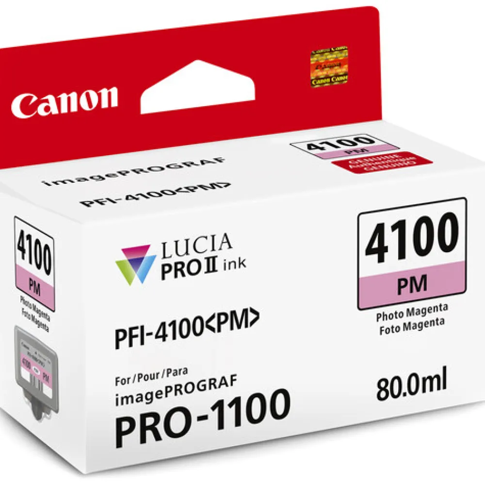 Canon Ink: Pro Printers | PFI-4100 Photo Magenta Pigment Ink Tank (80mL)