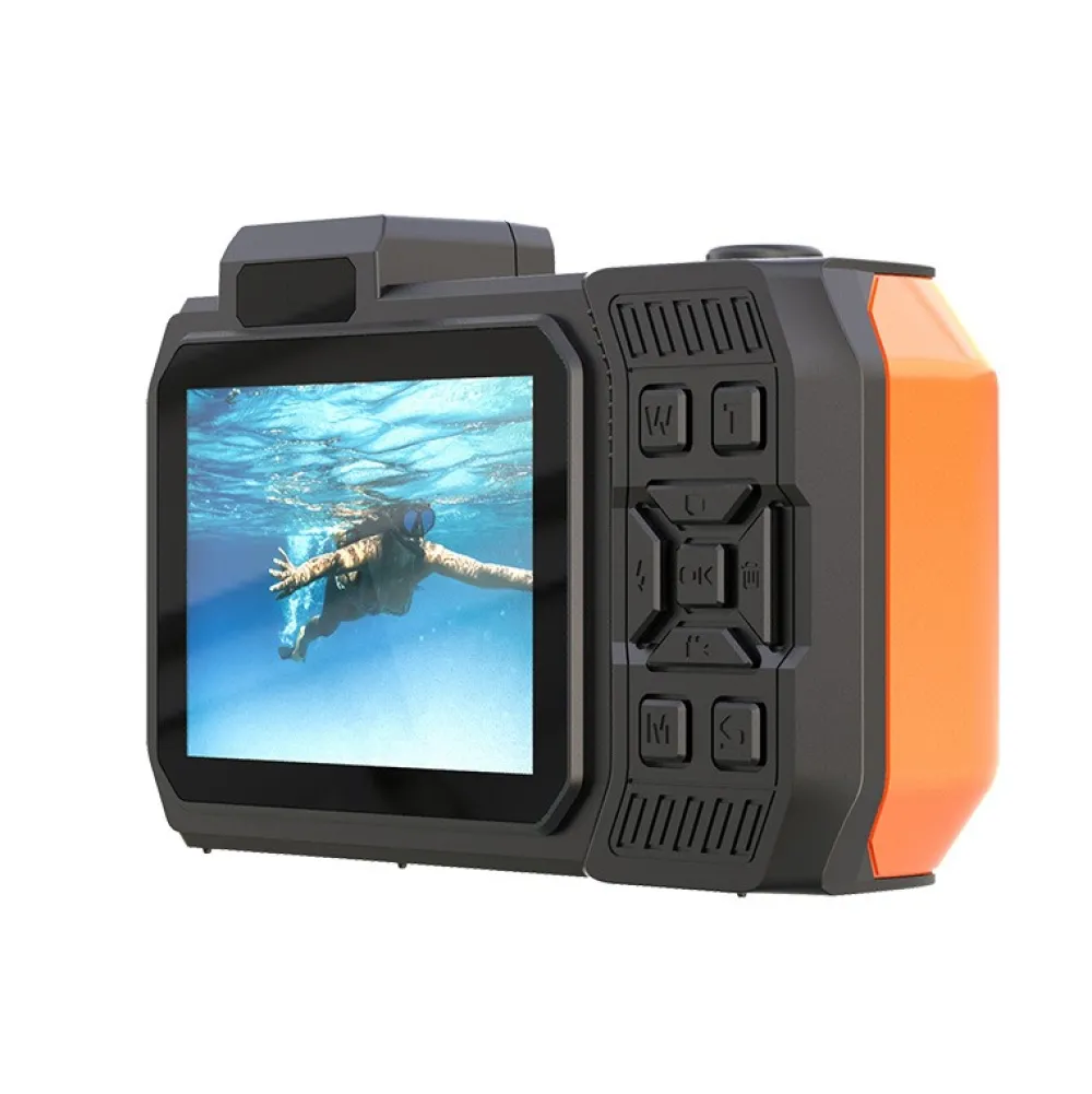 AgfaPhoto Point And Shoot Cameras | Realishot WP9500 Compact Digital Camera (Orange)