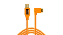 TETHER TOOLS Cables / Cords / Remotes | TetherPro USB 3.0-Micro-B Right Angle ORANGE