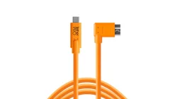 TETHER TOOLS Cables / Cords / Remotes | Cables / Cords / Remotes | TetherPro USB-C to 3.0 Micro-B Right Angle ORANGE