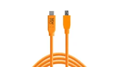 TETHER TOOLS Cables / Cords / Remotes | Cables / Cords / Remotes | TetherPro USB-C to 2.0 Mini-B 5-Pin ORANGE