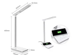 Proflash Iphone / Android Accessories | Home Automation | Wireless Charging LED Desk Lamp White
