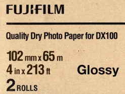 Fujifilm Paper: Photo Quality Rolls | 4x213 DX100 Inkjet Paper Glossy (2 Rolls)