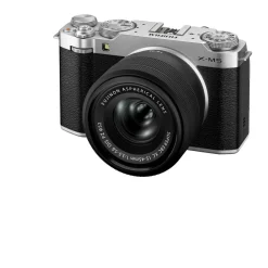 Fujifilm Interchangeable Lens Cameras | Mirrorless Cameras Only | X-M5 w/ XC15-45mmF3.5-5.6 OIS PZ Lens Kit Silver