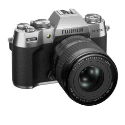 Fujifilm Interchangeable Lens Cameras | Mirrorless Cameras Only | X-T50 Mirrorless Camera with XF 16-50 Silver