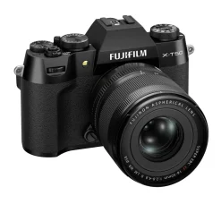 Fujifilm Interchangeable Lens Cameras | Mirrorless Cameras Only | X-T50 Mirrorless Camera with XF16-50 lens Black